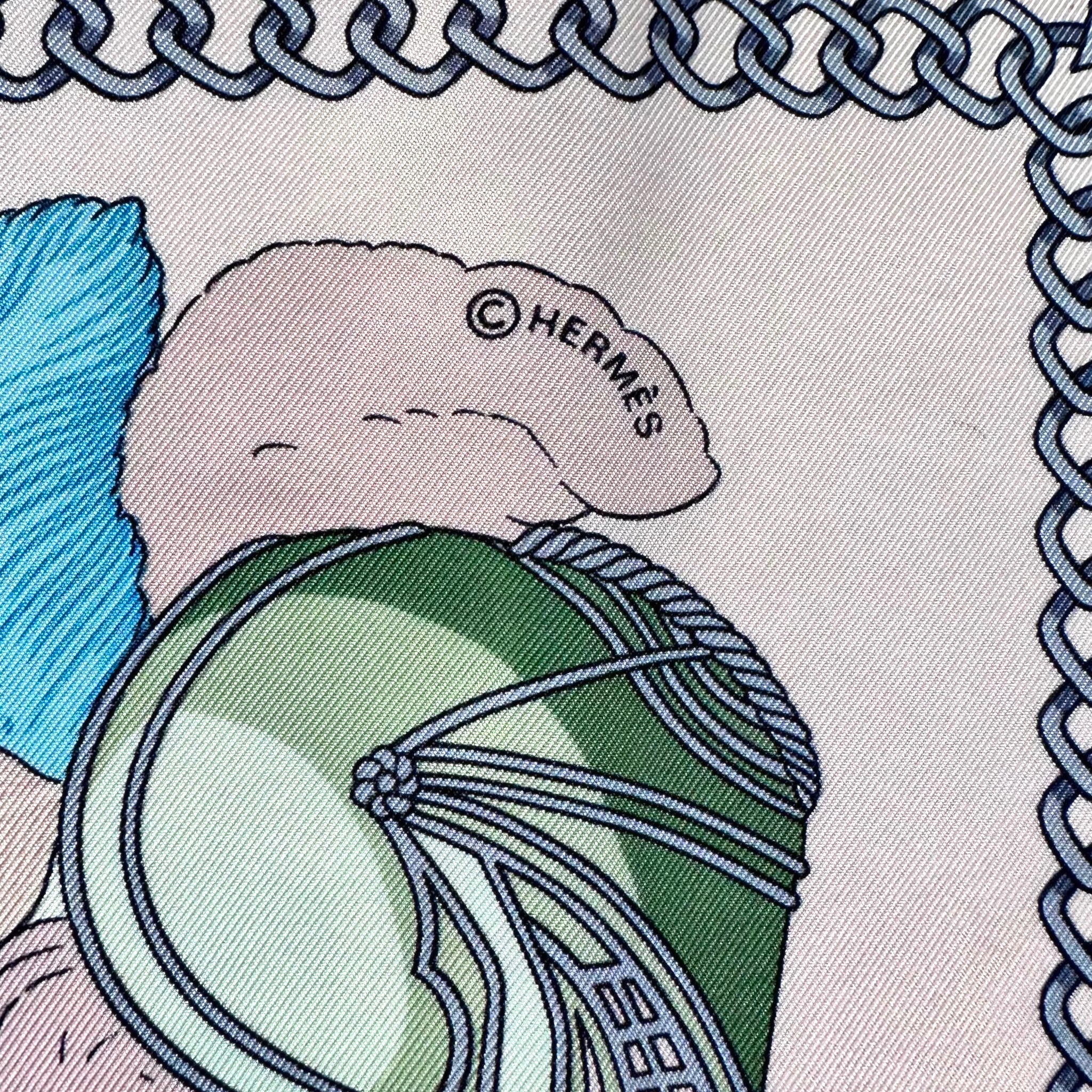 Feathered Shocks - HERMES SCARF 90 CM