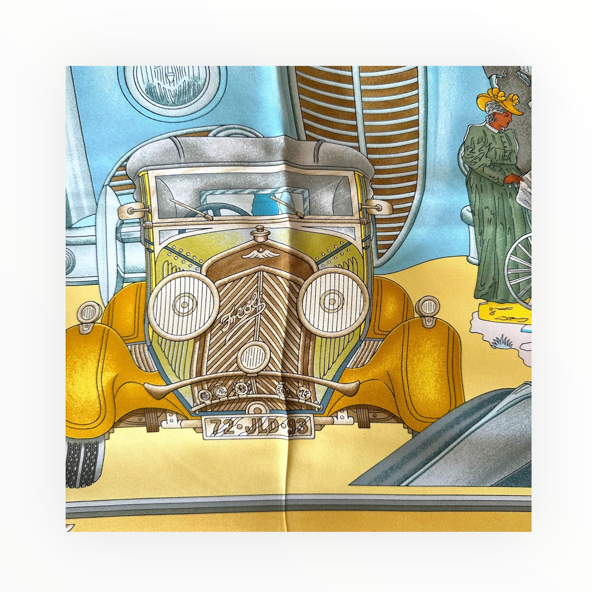 Automobile by Joachim Metz - Hermès 90 Carré Scarf