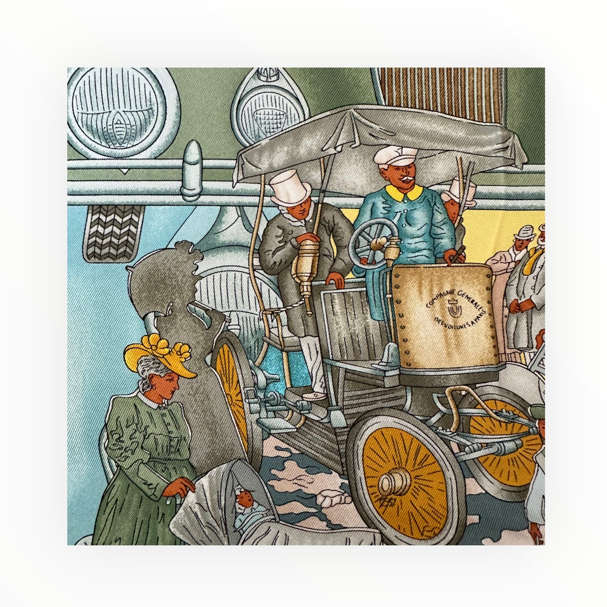 Automobile by Joachim Metz - Hermès 90 Carré Scarf