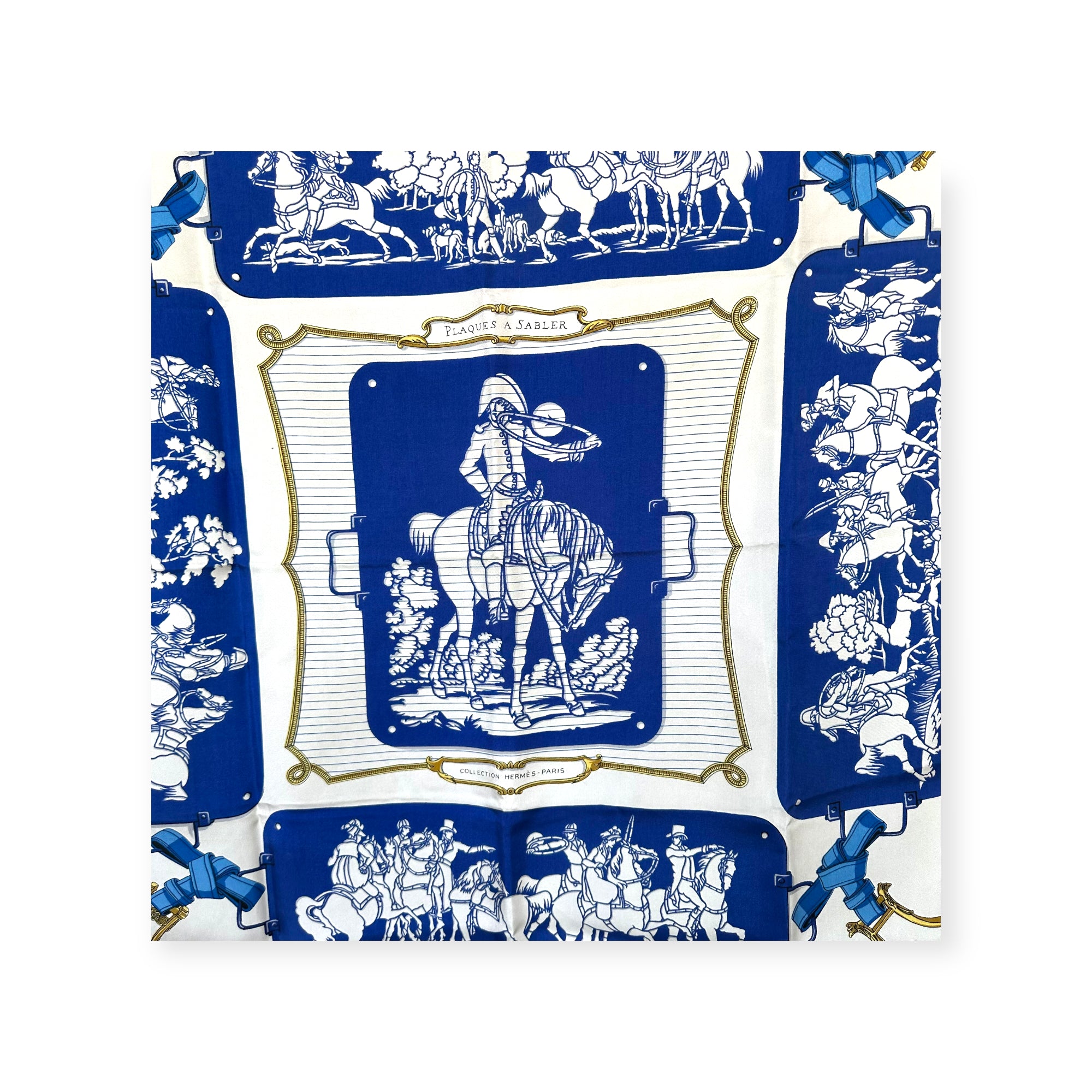 Sandblasting plates - HERMES SCARF 90 CM