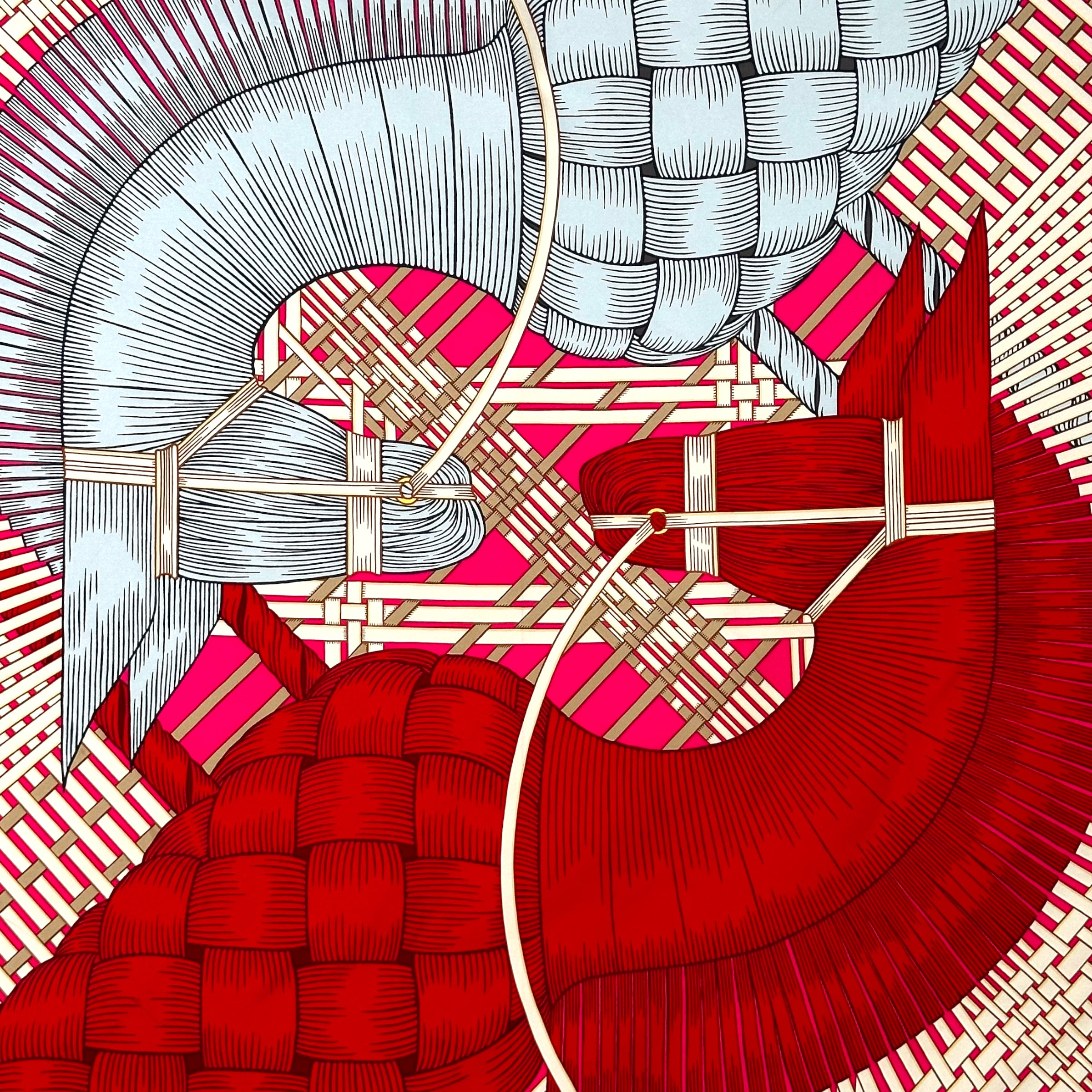 MASAN & MASAN by Terawat Teankaprasith - Hermès scarf 90cm - 100% silk - red