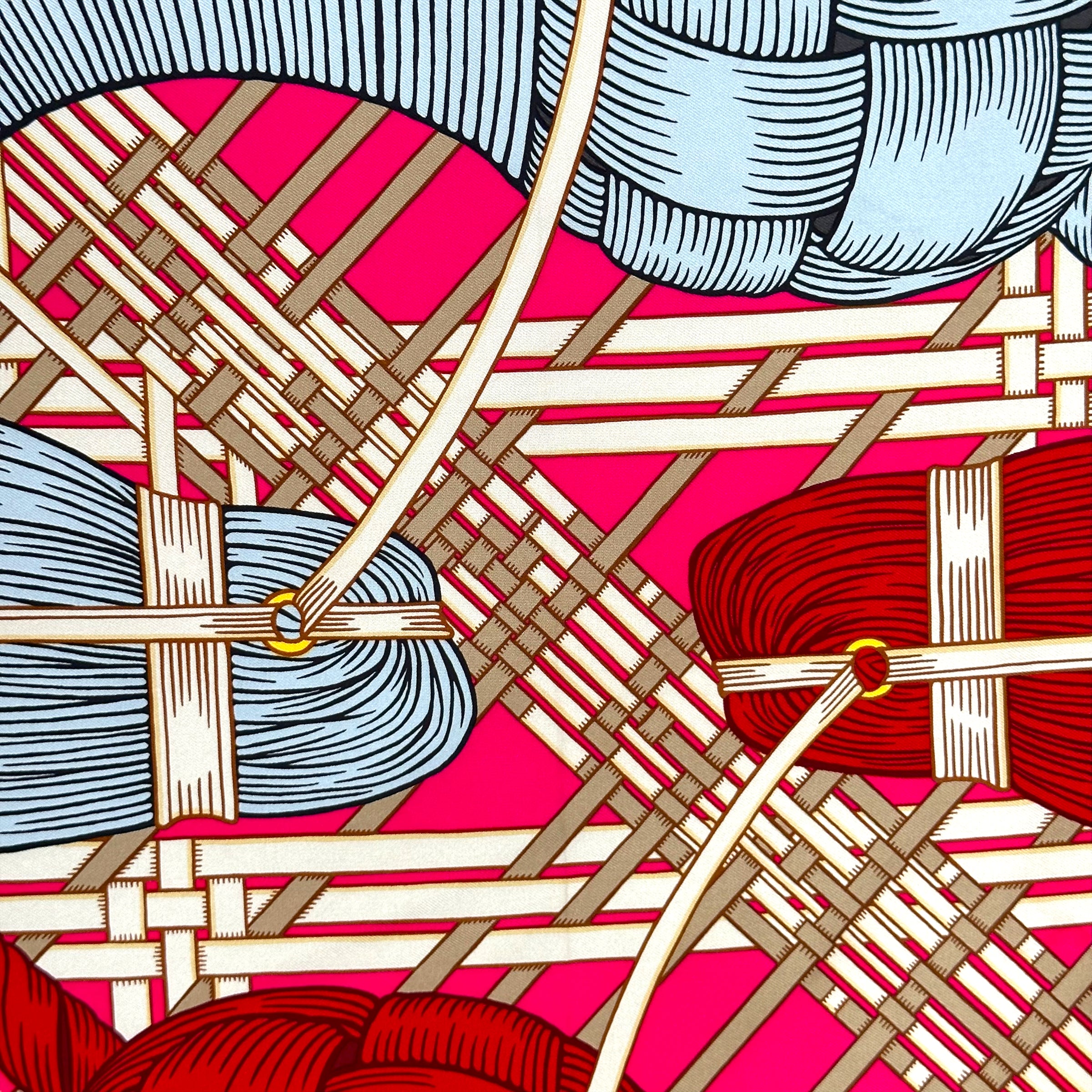 MASAN & MASAN by Terawat Teankaprasith - Hermès scarf 90cm - 100% silk - red