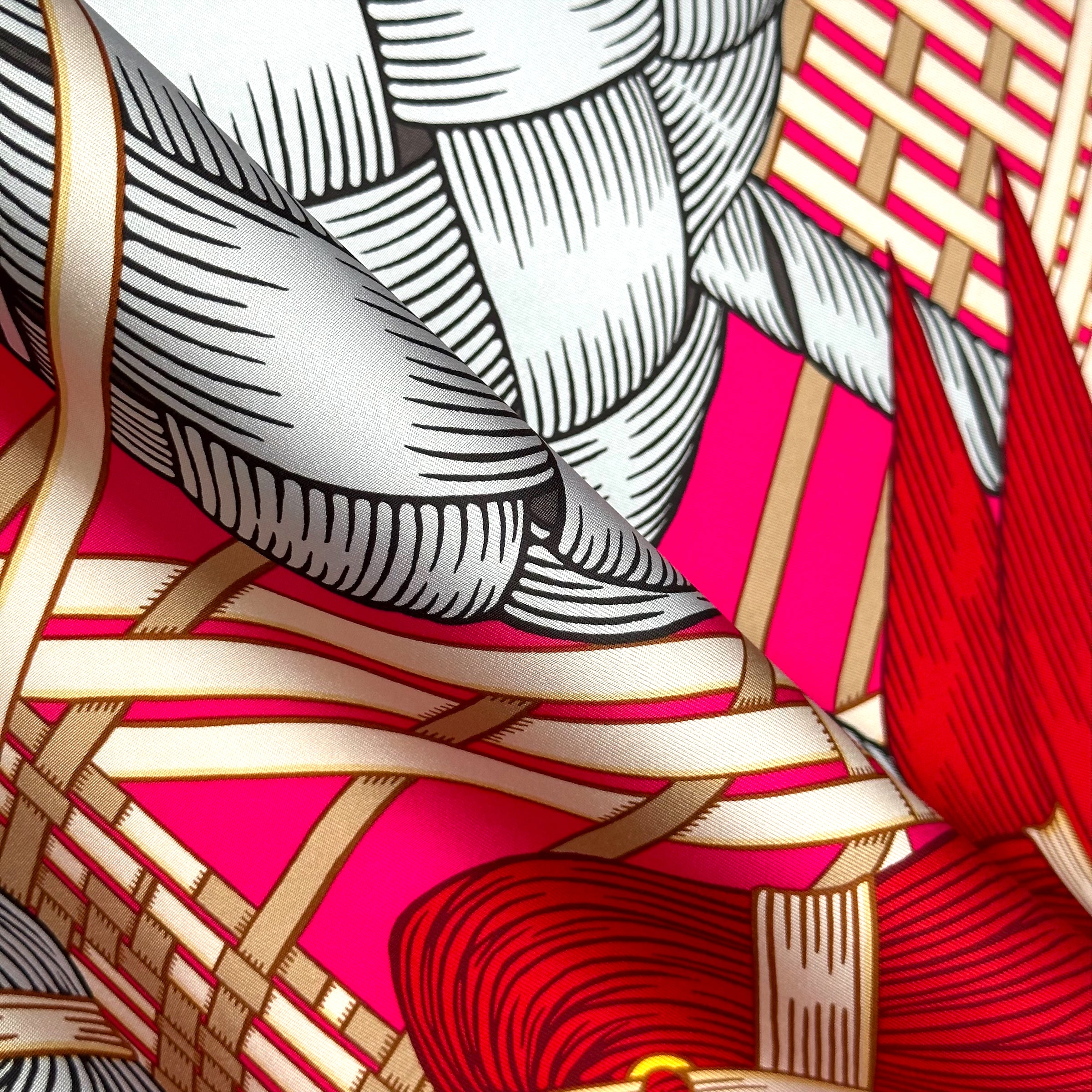 MASAN & MASAN by Terawat Teankaprasith - Hermès scarf 90cm - 100% silk - red