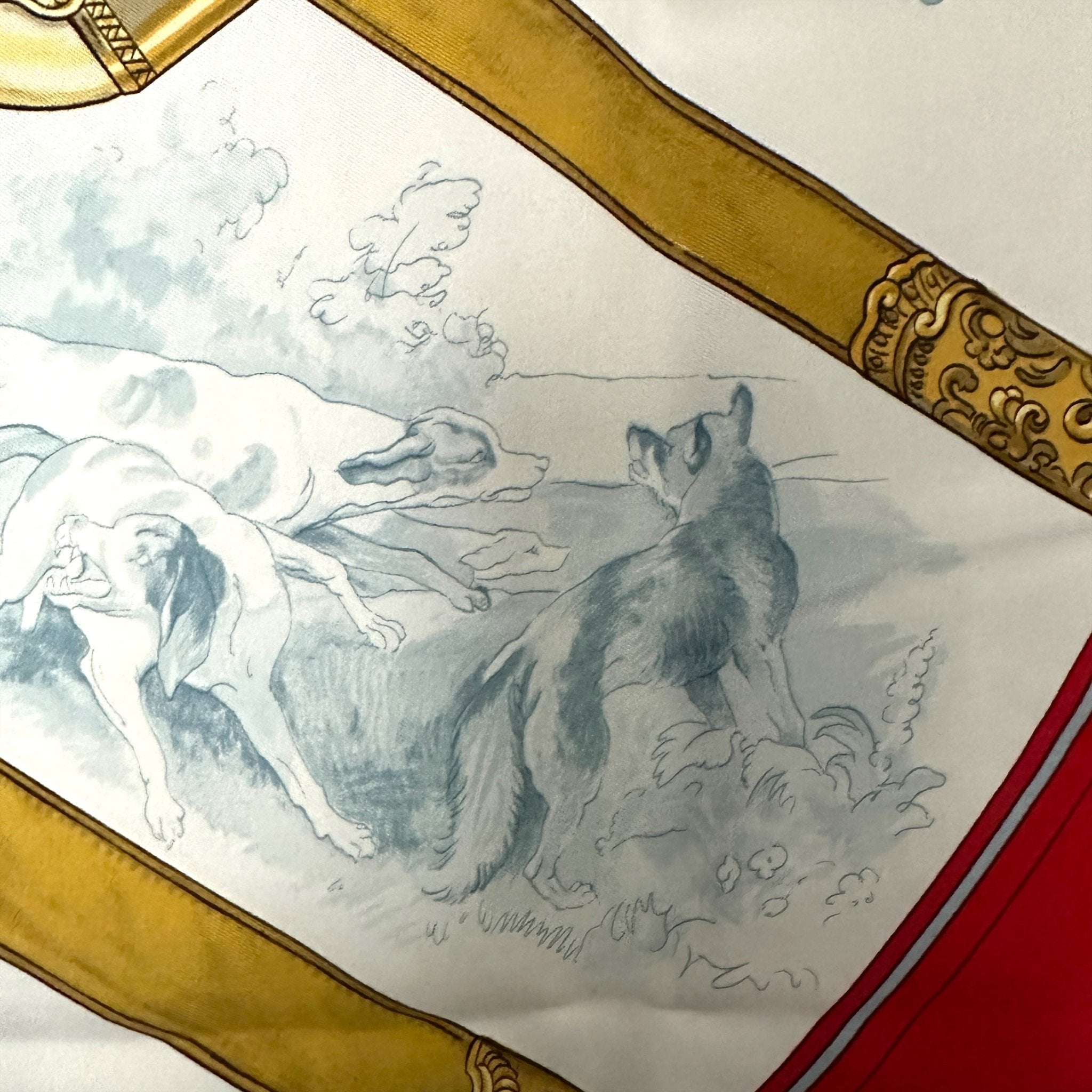 Armes de chasse - FOULARD HERMES 90CM - Carré Society