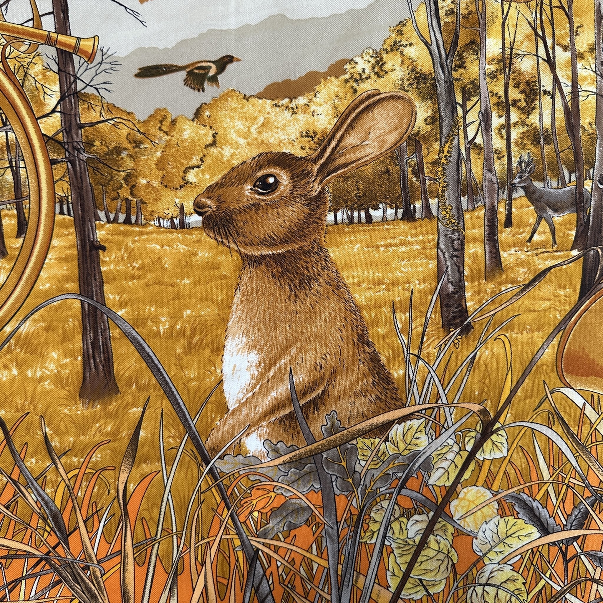 Hunting in the woods - HERMES SCARF 90 CM