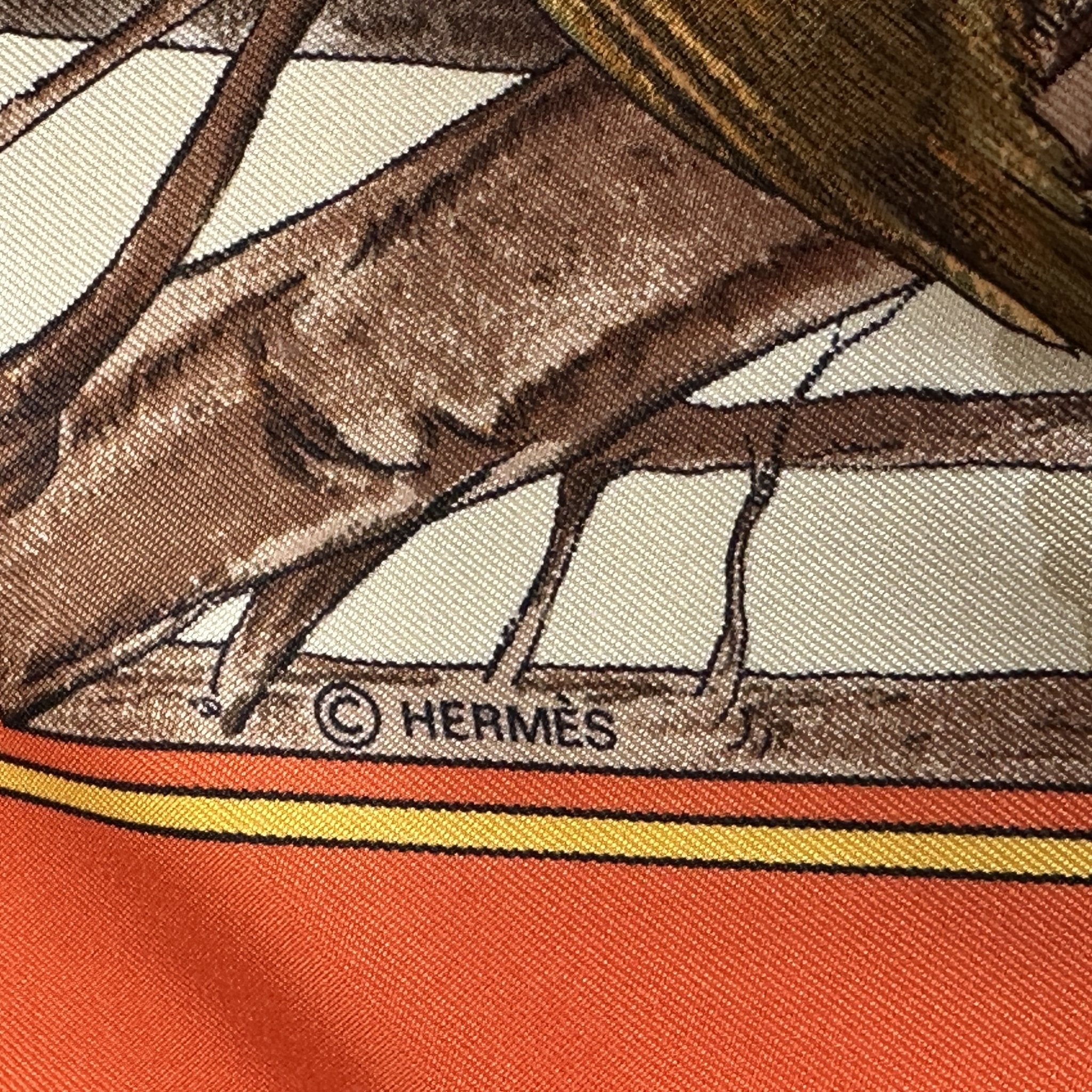 Hunting in the woods - HERMES SCARF 90 CM
