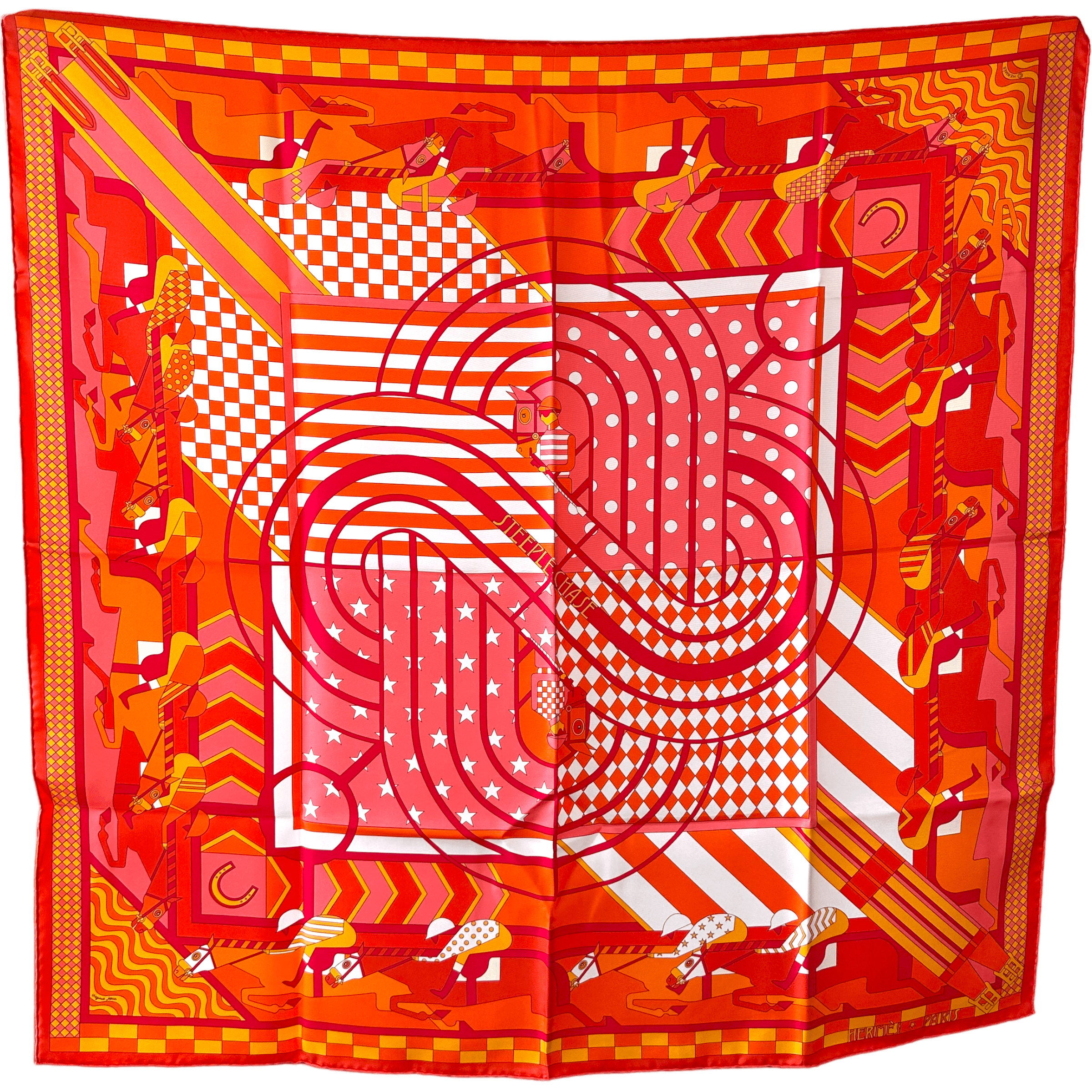 foulard-carre-hermes-steeple-chase-orange