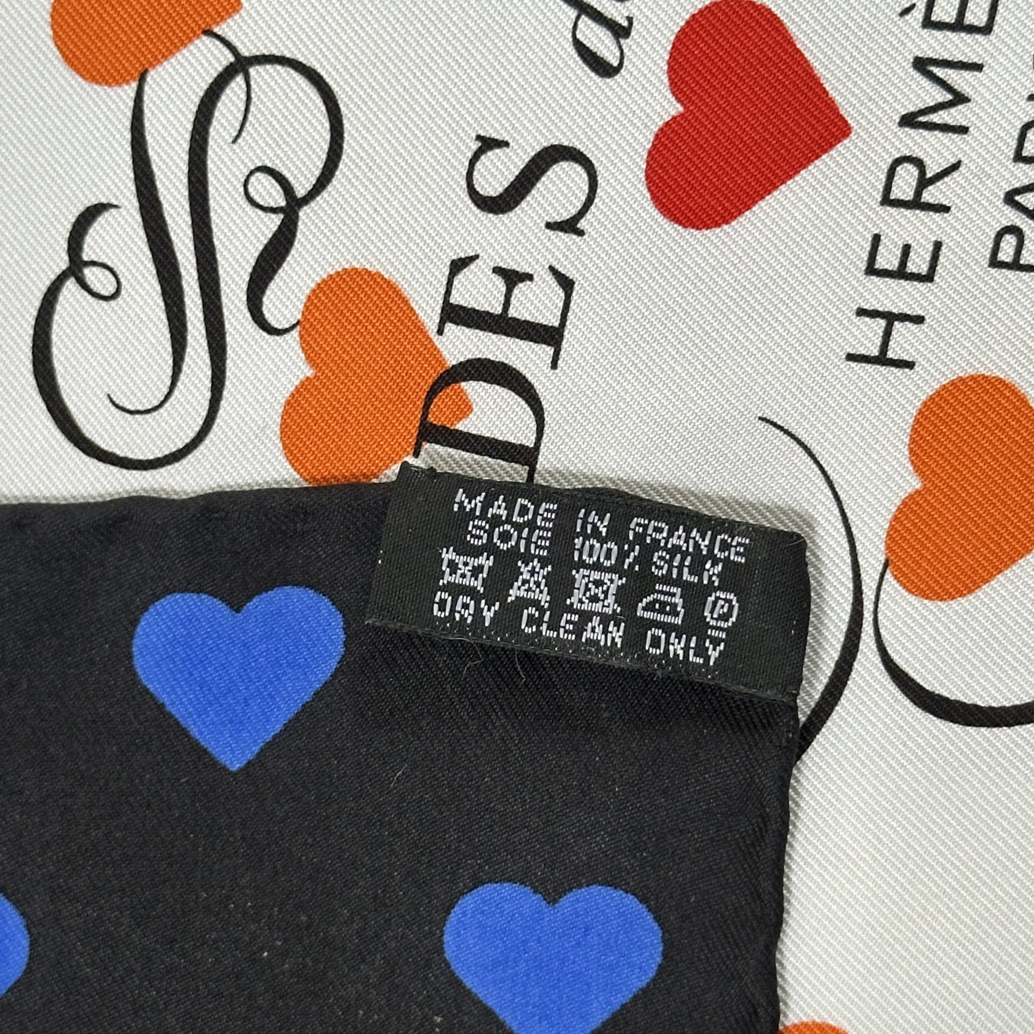 etiquette de composition du foulard en soie et made in france