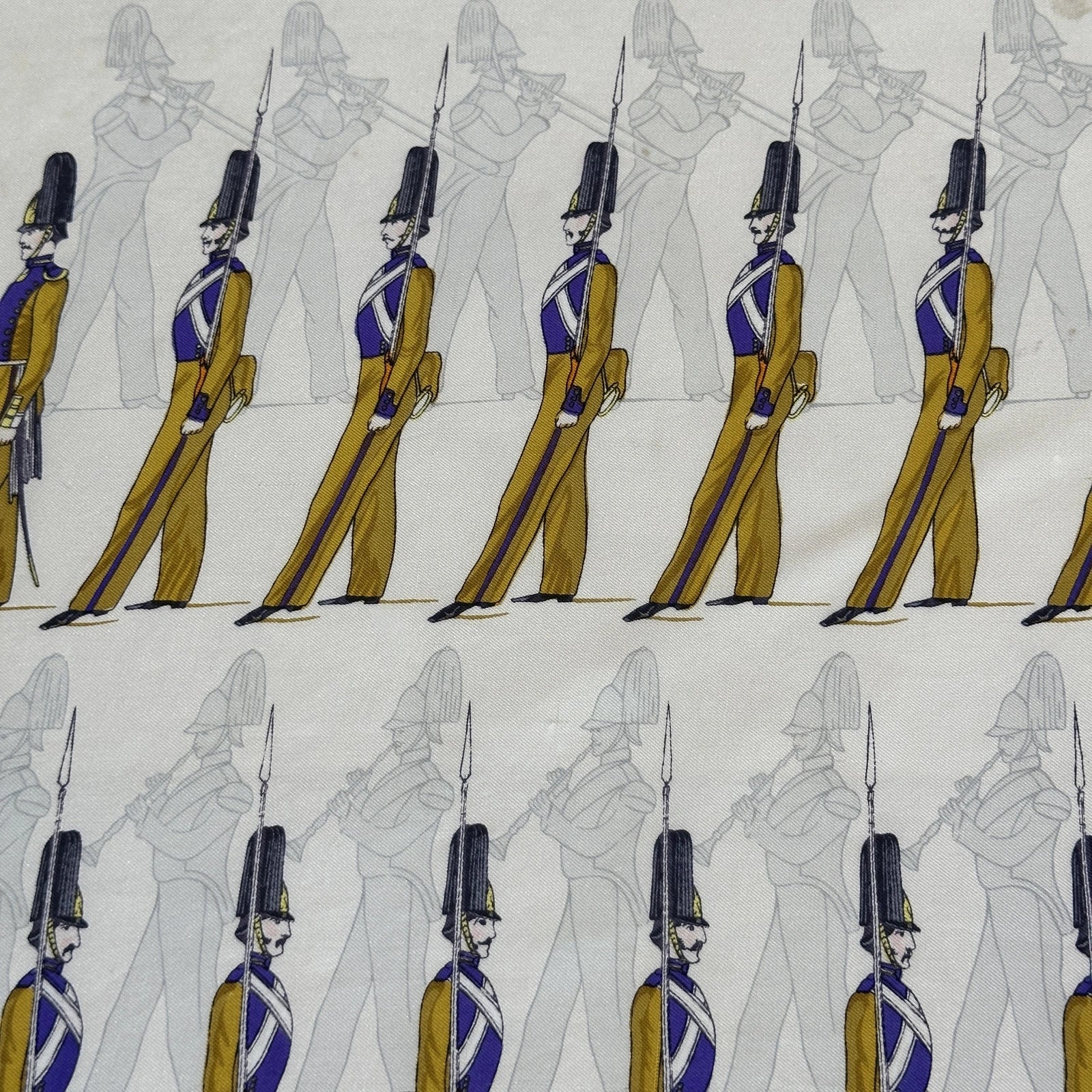 Hermès scarf 90 cm – La Parade – Françoise Héron (1966)