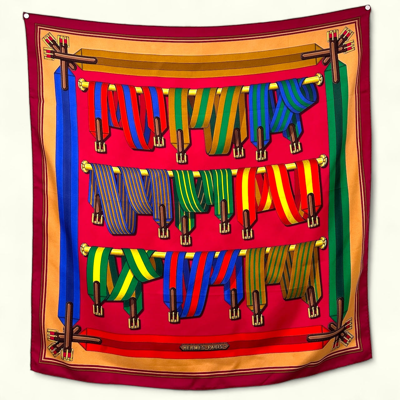 foulard hermes sangles design Joachim Metz