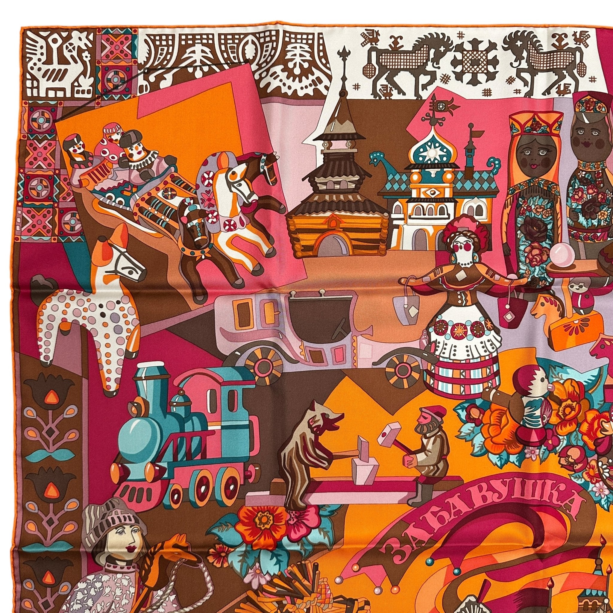 foulard hermes zabavushka sans aucun defaut