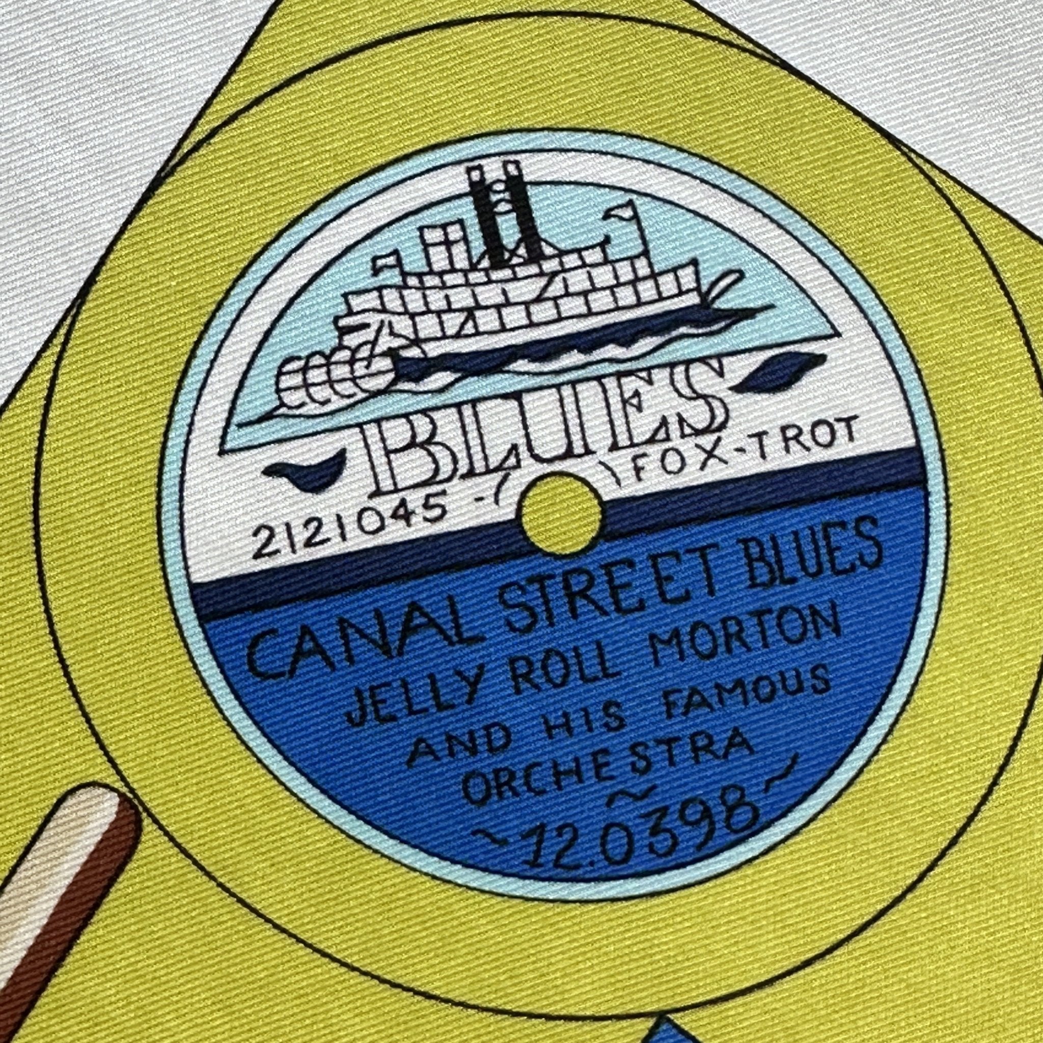 zoom sur un dessin de disque de jazz