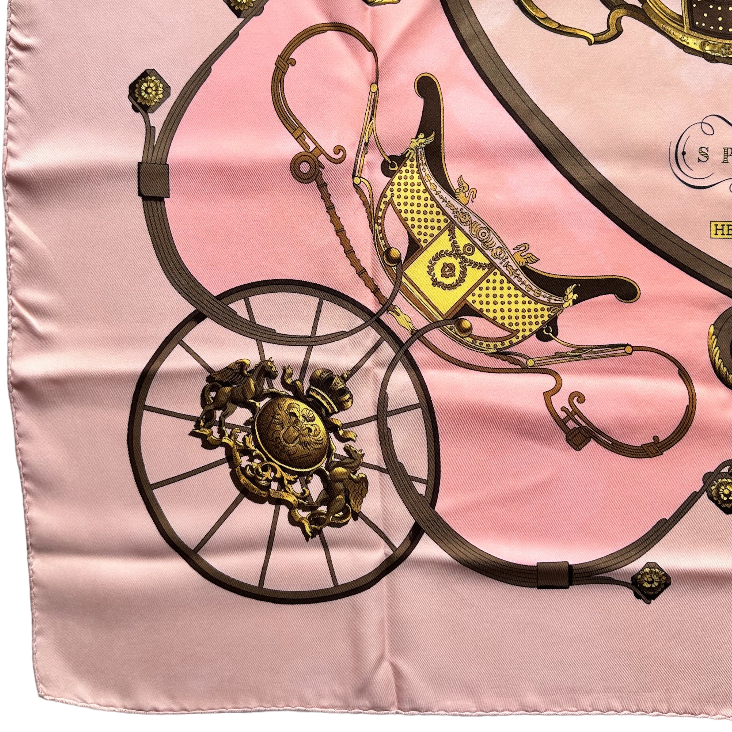 SPRINGS by Philippe Ledoux-FOULARD CARRE HERMES-1974 