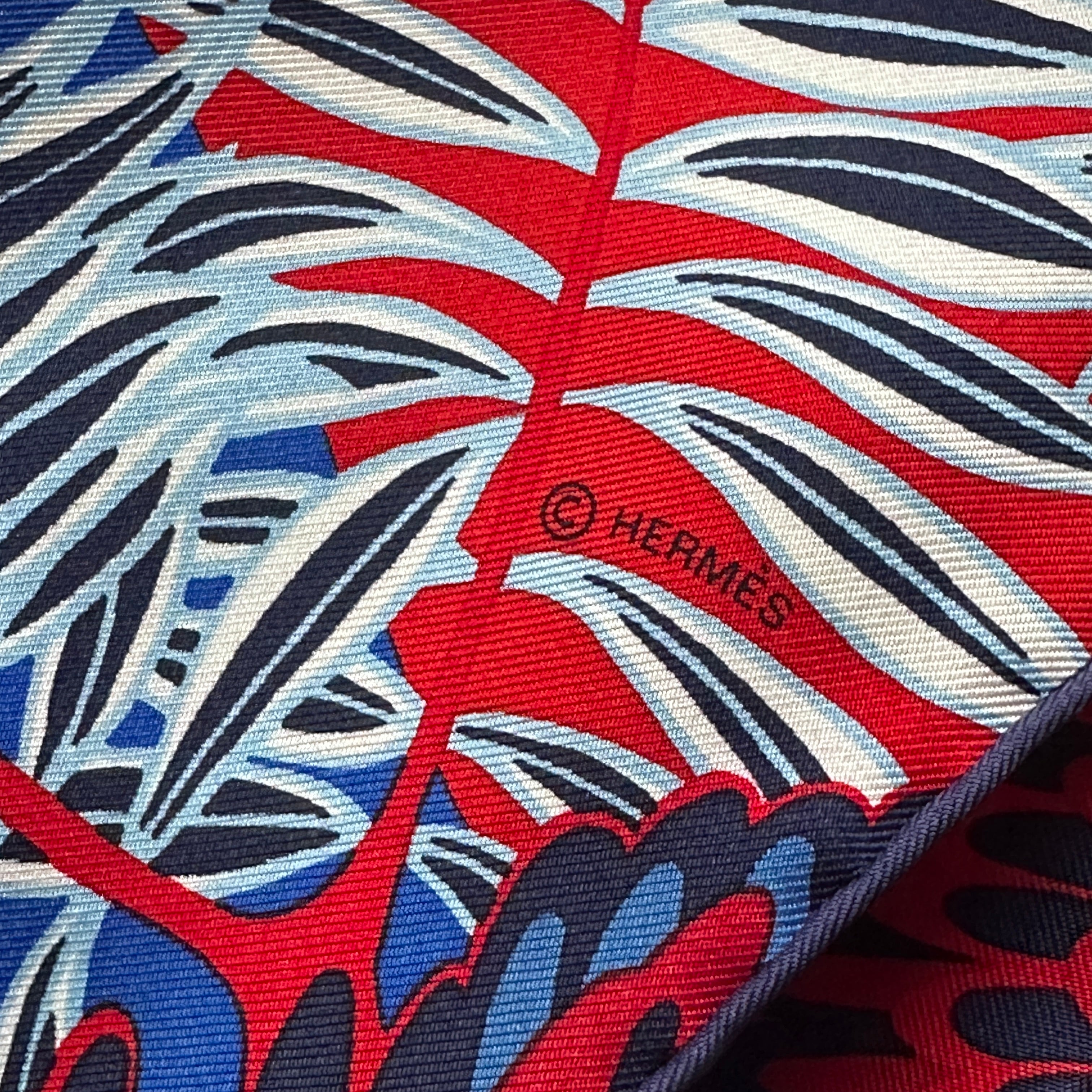 zoom sur le logo de copyright Hermès dans le dessin 